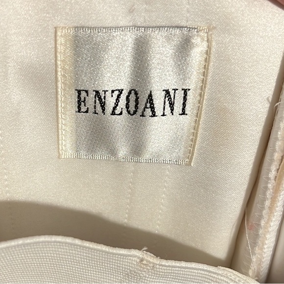 Enzoani Constanina “Bonnie” Bridal Gown Silk Dupioni Strapless Beaded A-Line - Picture 11 of 12